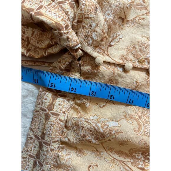 Anthropologie Moon River Tie Knot Button down crop top medium NWOT - Picture 6 of 9